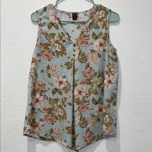 SHEIN Orange Notched Collar Blouse